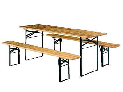 Biertafelset (= 1x klaptafel 50x220 cm. + 2x klapbank)