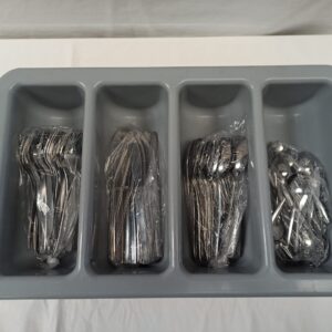 Bestekbak Compleet 200-delig mes,vork,lepel,koffielepel
