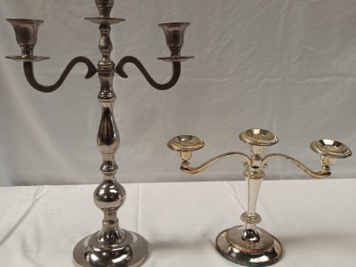 Kandelaar 3-armig hoog en laag