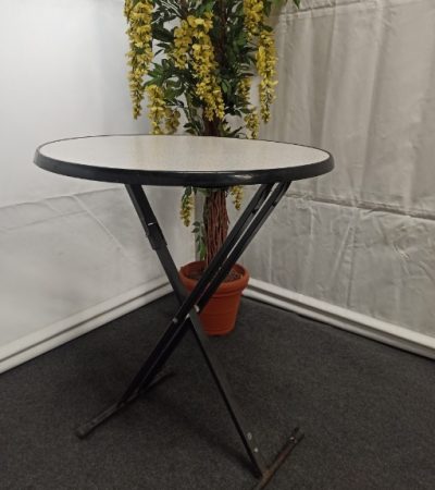 Statafel rond 90cm, granieten tafelblad